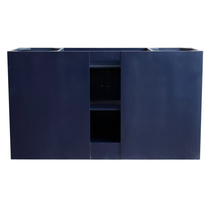 Bellaterra Home 60 in. Single Sink Vanity in Blue Finish - Cabinet Only