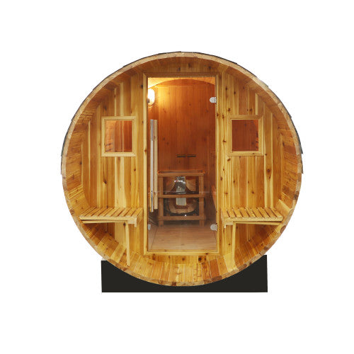 Sunray Oasis 2-4 Person Traditional Canopy Barrel Sauna 300SC