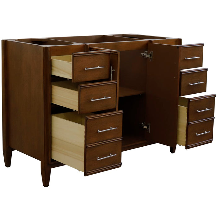 Bellaterra Home 48 in. Single Sink Vanity in Walnut Finish - Cabinet Only