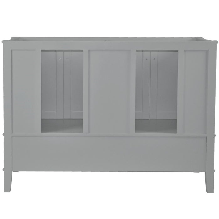 Bellaterra Home Aurora 49 in. Double Vanity in Light Gray with Quartz Top