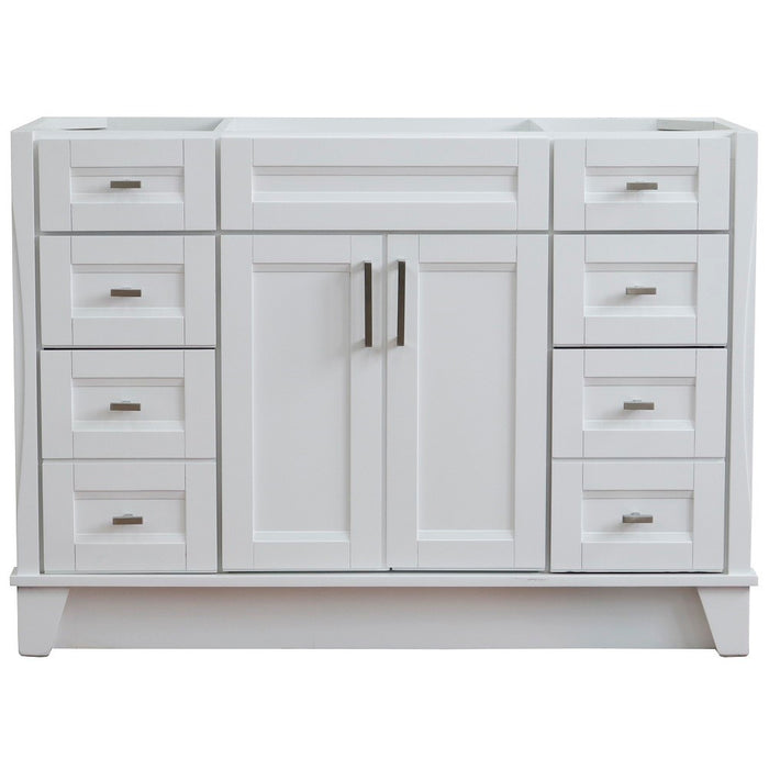 Bellaterra Home 48 in. Single Sink Vanity in White Finish- Cabinet Only
