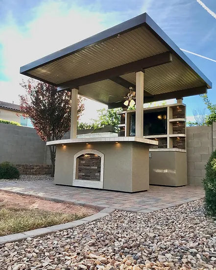 Kokomo St. Croix Outdoor Kitchen With Built In BBQ Grill and 12x12 Patio Cover