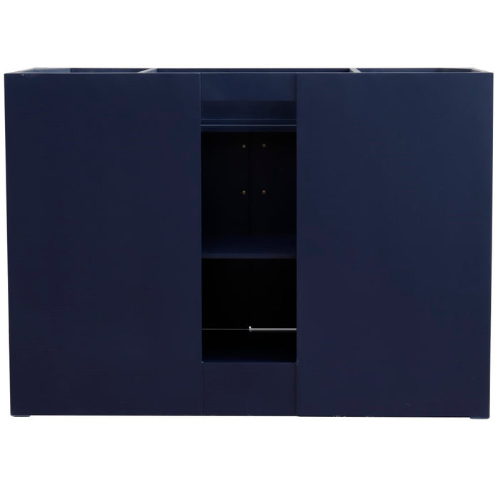 Bellaterra Home 48 in. Single Sink Vanity in Blue Finish - Cabinet Only