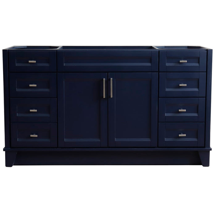 Bellaterra Home 60 in. Single Sink Vanity in Blue Finish - Cabinet Only