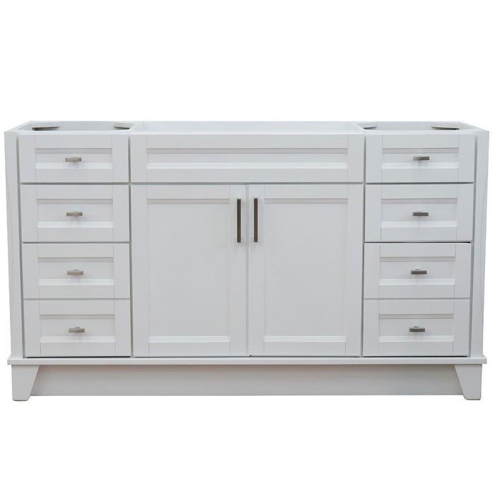 Bellaterra Home 60 in. Single Sink Vanity in White Finish- Cabinet Only