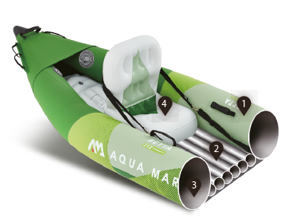 Aqua Marina Betta-412 Recreational Kayak - 2 Person - BE-412