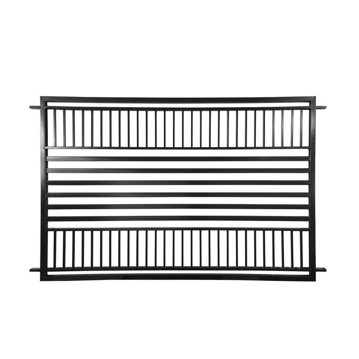 Aleko Steel Fence – Barcelona Style – 8x5 ft - FENCEBARC-AP