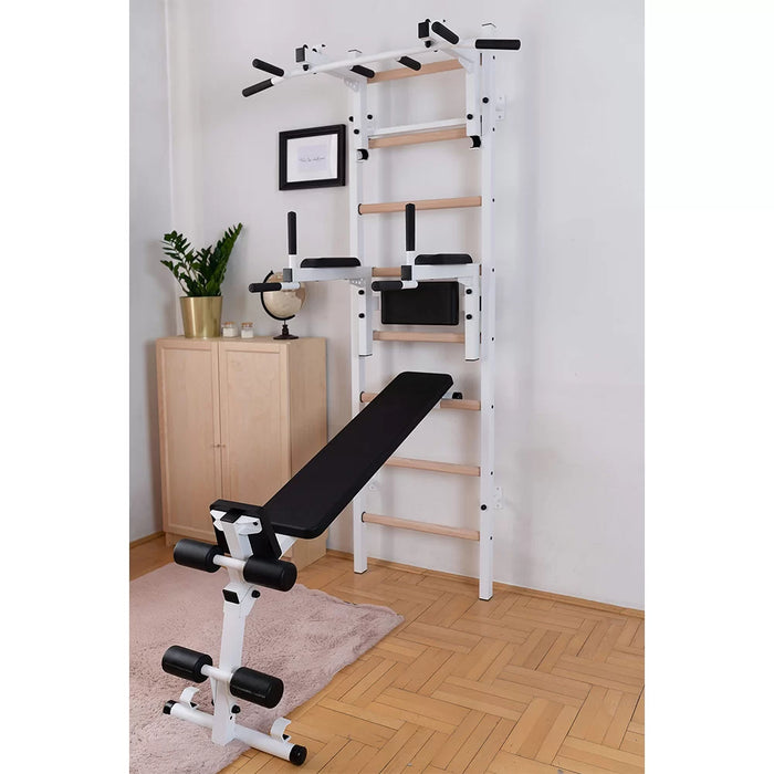 BenchK Wall Bars with Workout Bench