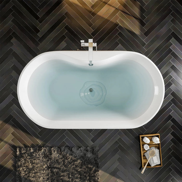 Eviva Emely Acrylic Tub 71″ Free Standing High-end Bathtub