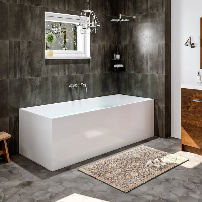 EVIVA Tebas 55 Inch Acrylic Freestanding Bathtub