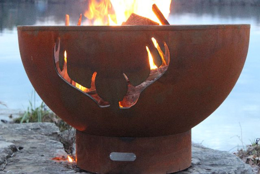 Fire Pit Art Antlers