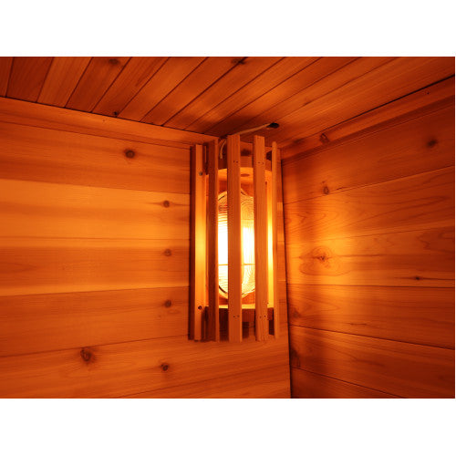 Sunray Denali 4-Person Contemporary Outdoor Sauna with Harvia Heater 400D5
