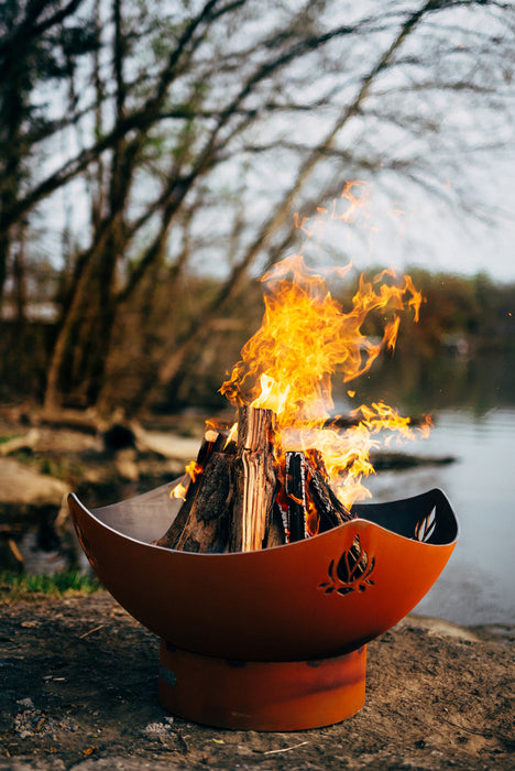 Fire Pit Art Namaste