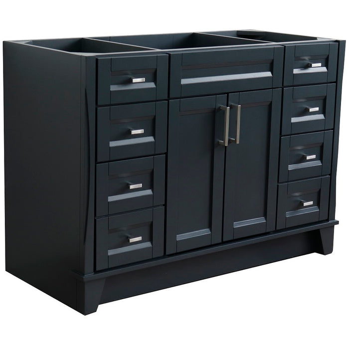 Bellaterra Home 48 in. Single Sink Vanity in Dark Gray Finish - Cabinet Only