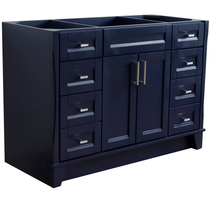 Bellaterra Home 48 in. Single Sink Vanity in Blue Finish - Cabinet Only