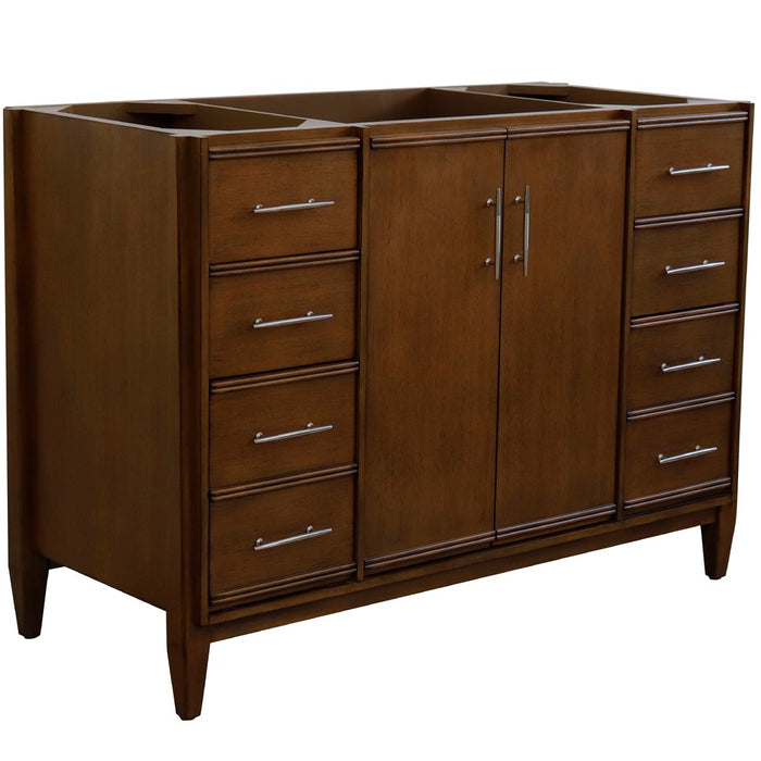 Bellaterra Home 48 in. Single Sink Vanity in Walnut Finish - Cabinet Only