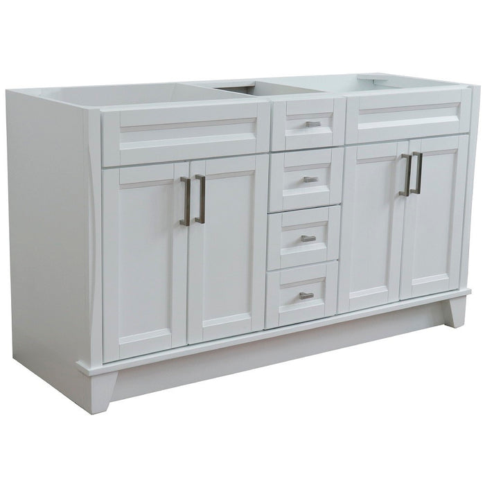 Bellaterra Home  60 in. Double Vanity in White Finish- Cabinet Only