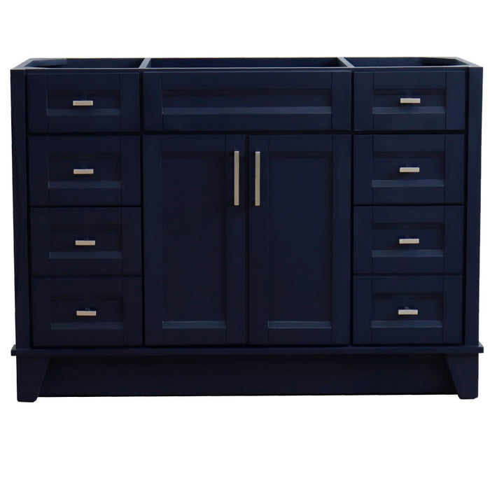 Bellaterra Home 48 in. Single Sink Vanity in Blue Finish - Cabinet Only