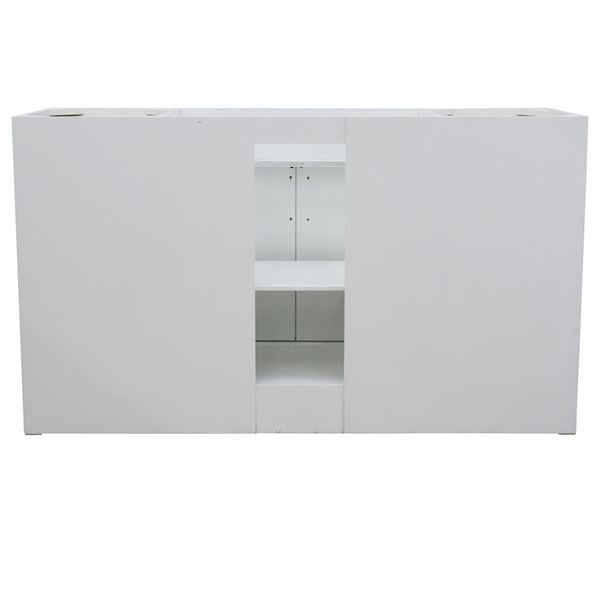 Bellaterra Home 60 in. Single Sink Vanity in White Finish- Cabinet Only