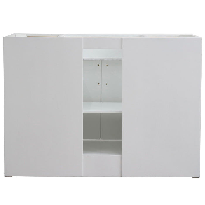 Bellaterra Home 48 in. Single Sink Vanity in White Finish- Cabinet Only