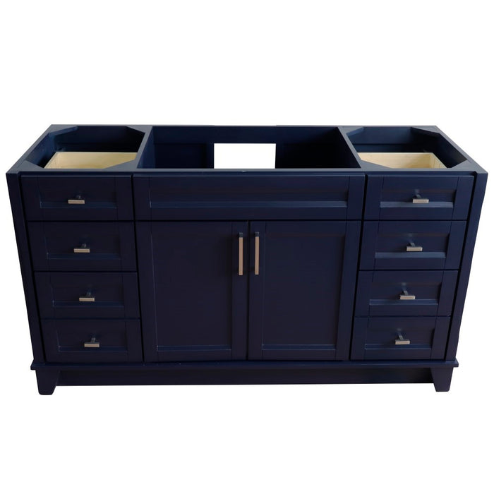 Bellaterra Home 60 in. Single Sink Vanity in Blue Finish - Cabinet Only