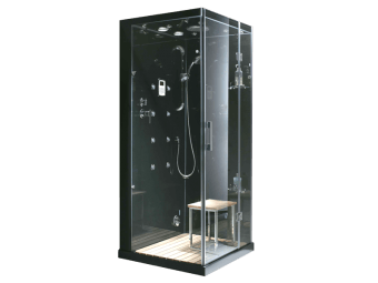 Homeward Bath Jupiter Steam Shower in Black M6023