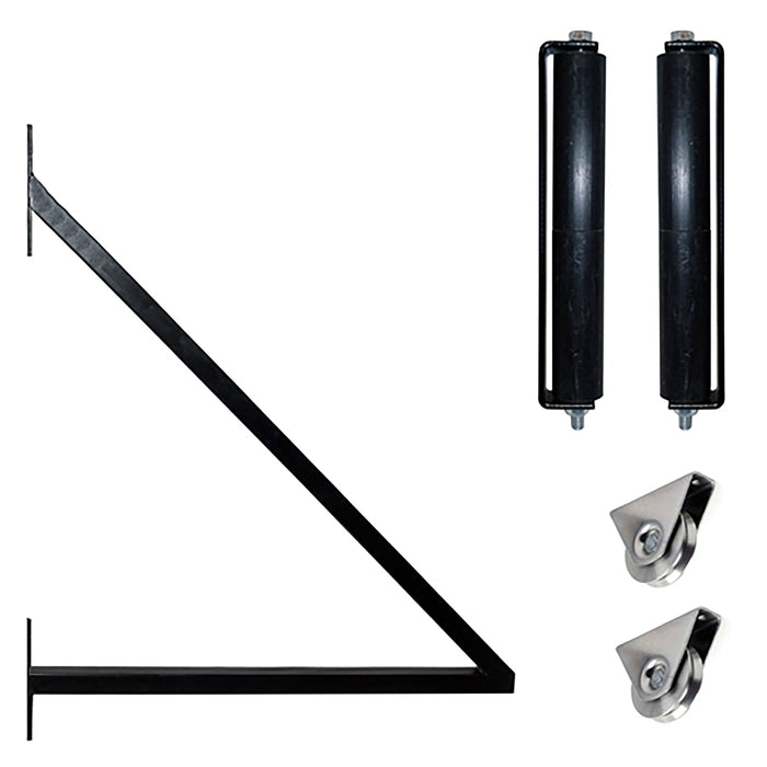 Aleko Steel Sliding Driveway Gate - 14 ft with Pedestrian Gate - 5 ft - PRAGUE Style DG14PRASSLPED-AP