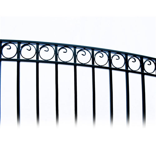 ALEKO Steel Dual Swing Driveway Gate - PARIS Style - 12 x 6 Feet DG12PARD-AP