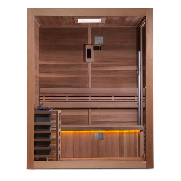 Golden Designs "Hanko Edition" GDI-7202-01 Indoor Traditional Steam Sauna - Canadian Red Cedar Interior