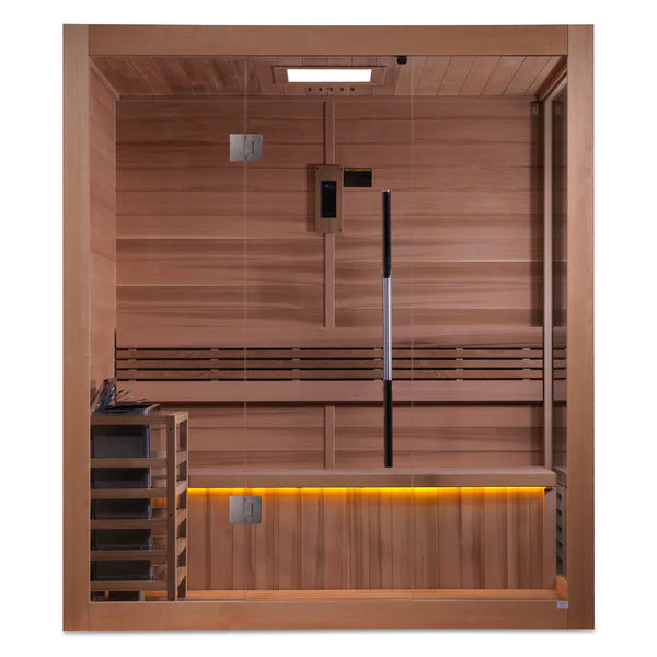 Golden Designs "Forssa Edition" GDI-7203-01 Indoor Traditional Steam Sauna - Canadian Red Cedar Interior