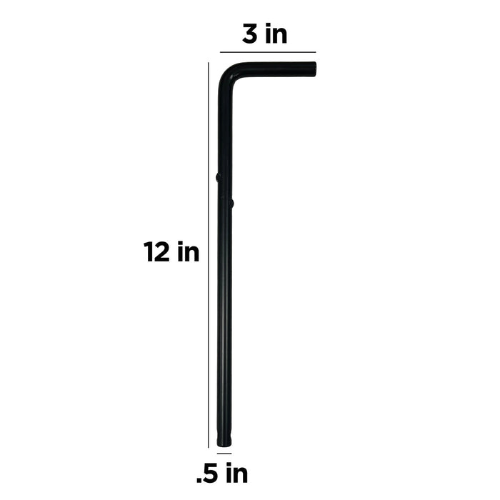 Aleko Outdoor Gate Drop Rod Lock – 12”H – Approx. 3/4” Diameter GATELOCK12-AP