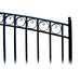 Image of Aleko Steel Dual Gate - PARIS Style - 18 x 6 Feet gate post