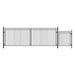 Image of Aleko Steel Dual Swing Driveway Gate - MADRID Style - SET18X4MADD-AP