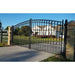 Image of Aleko Steel Dual Swing Driveway Gate - PARIS Style  DG18PARD-AP