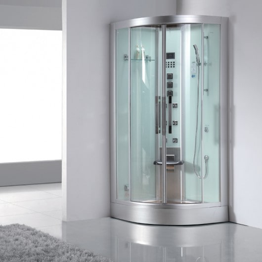 Image of Ariel Platinum DZ963 Steam Shower - Exterior view White