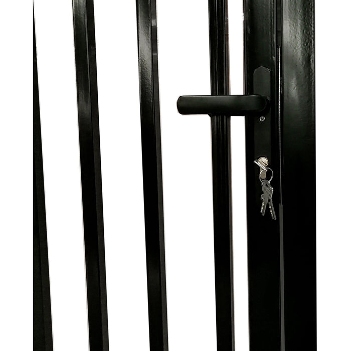 Image of Dual Swing Driveway Gate VIENNA Style gate lock and key