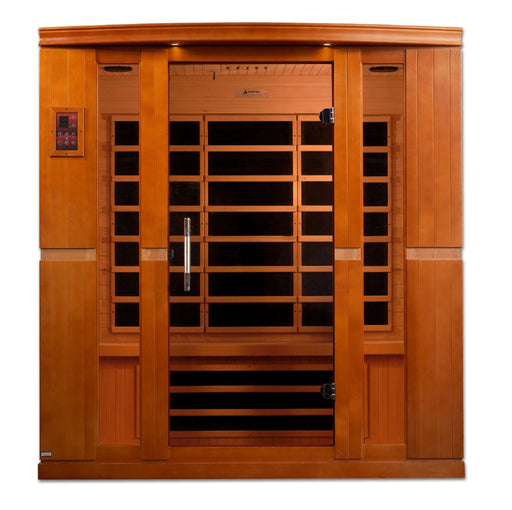 Image of Bergamo 4 Person Dynamic Low EMF Far Infrared Sauna DYN-6440-01 - Front Exterior view