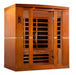 Image of Bergamo 4 Person Dynamic Low EMF Far Infrared Sauna DYN-6440-01 - Left Exterior view