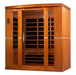 Image of Bergamo 4 Person Dynamic Low EMF Far Infrared Sauna DYN-6440-01 - Right Exterior view