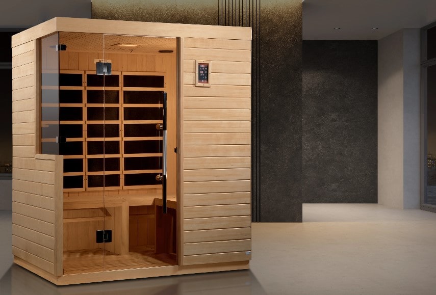Image of Dynamic Bilbao 3 Person Ultra Low EMF FAR Infrared Sauna DYN‐5830‐01 - Exterior view