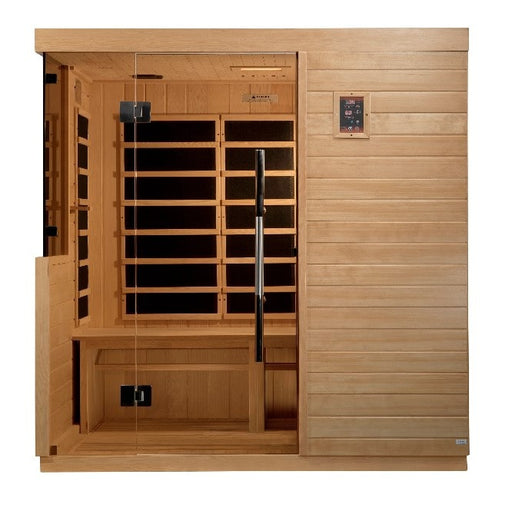 Image of Dynamic Bilbao 3 Person Ultra Low EMF FAR Infrared Sauna DYN‐5830‐01 - Front Exterior view