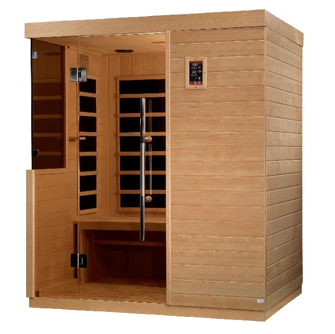 Image of Dynamic Bilbao 3 Person Ultra Low EMF FAR Infrared Sauna DYN‐5830‐01 - Right Exterior view