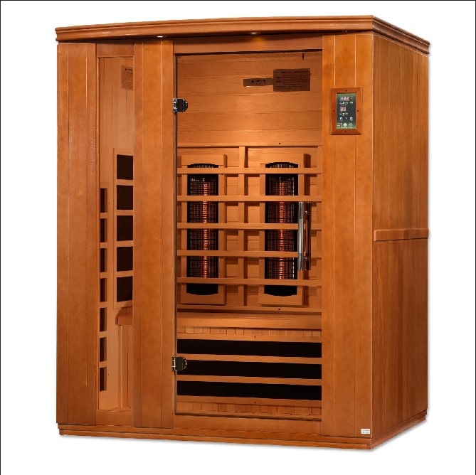 Image of Dynamic Lugano 3-Person Low EMF Far Infrared Sauna DYN-6336-01 - Right Exterior view