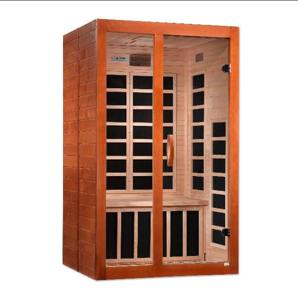 Image of Dynamic Santiago 2 Person Low EMF Far Infrared Sauna-Left Exterior view 2