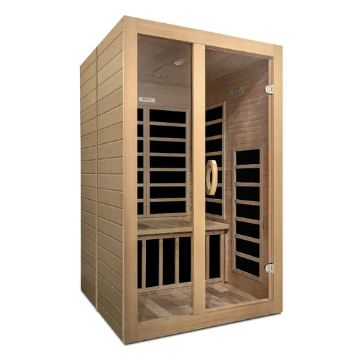 Image of Dynamic Santiago 2 Person Low EMF Far Infrared Sauna - Left Exterior view