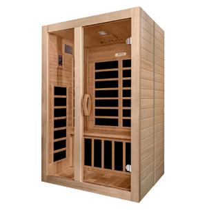 Image of Dynamic Santiago 2 Person Low EMF Far Infrared Sauna -Right Exterior view