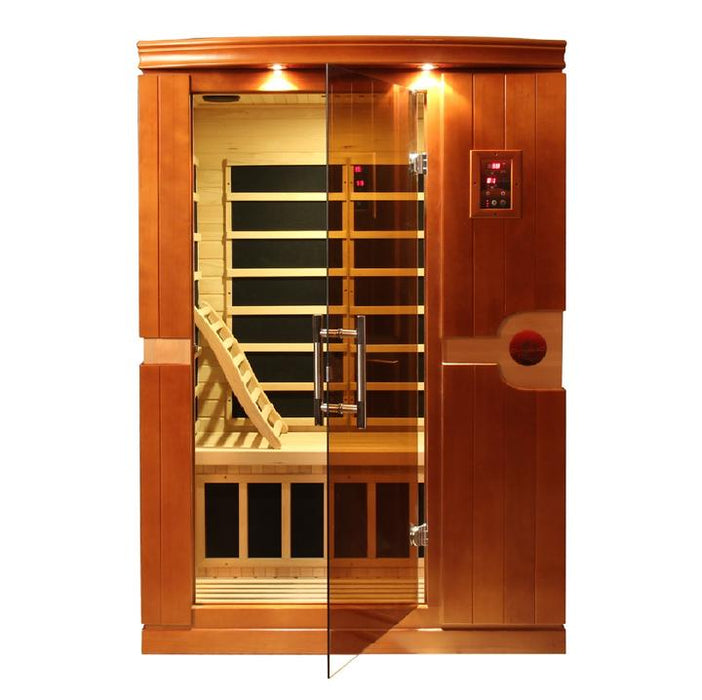 Image of Dynamic Venice 2 Person Low EMF Far Infrared Sauna - Front Exterior View