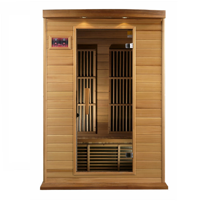 Image of Maxxus 2 Person Low EMF Far Infrared Sauna Canadian MX-K206-01 - Front Exterior view