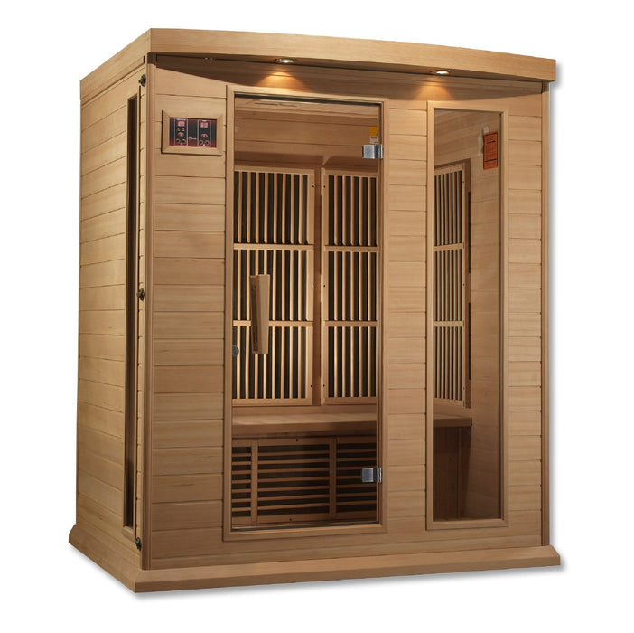 Image of Maxxus 3 Person Low EMF FAR Infrared Sauna MX-K306-01 - Left Exterior view