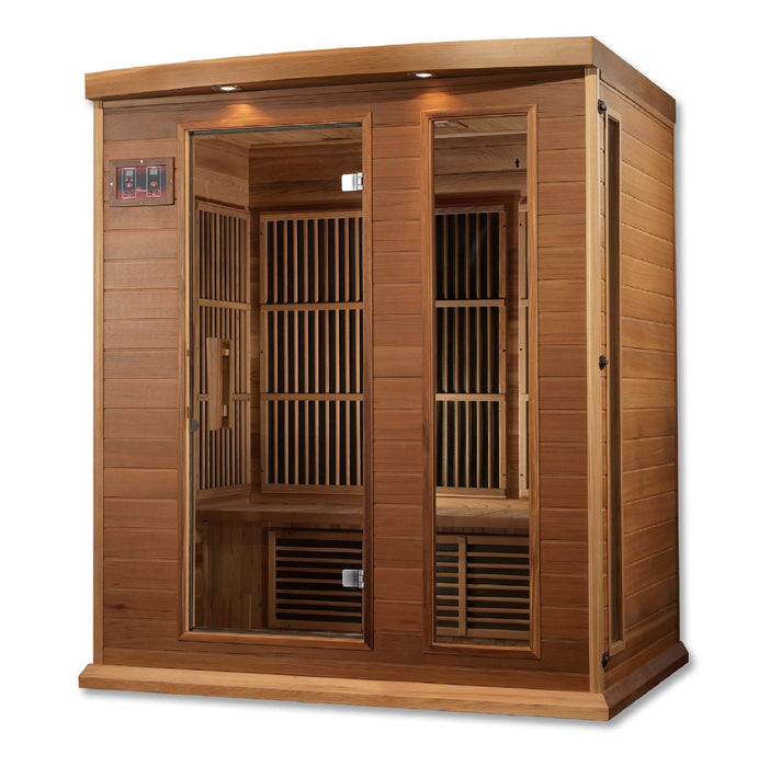 Image of Maxxus 3 Person Low EMF FAR Infrared Sauna MX-K306-01 - Right Exterior view
